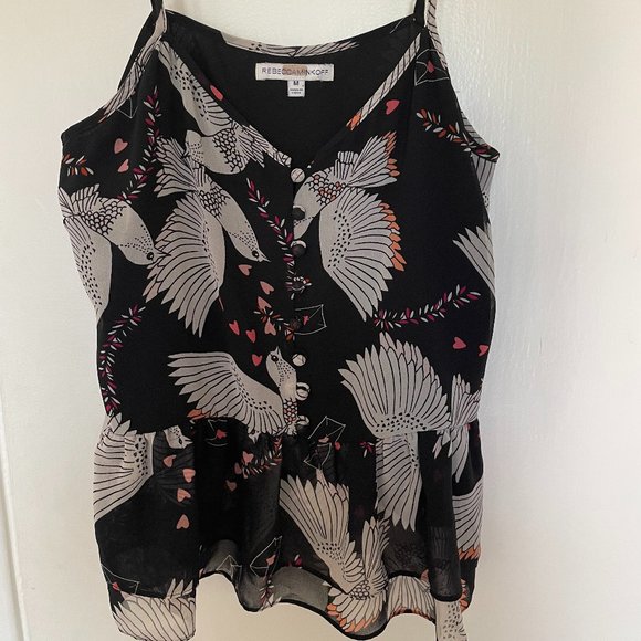 Rebecca Minkoff Like New Tiered Camisole Top Size Medium - Picture 1 of 6